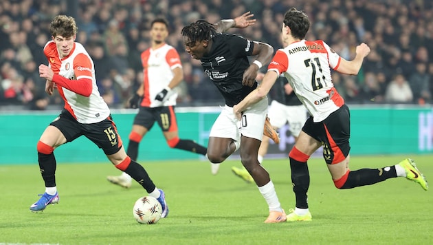 Sturms Seedy Jatta will sich gebührend aus der Europa League verabschieden. Gegen Brann Bergen ...
