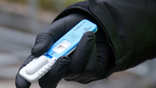 Der Drogenschnelltest schlug auch auf Kokain an.