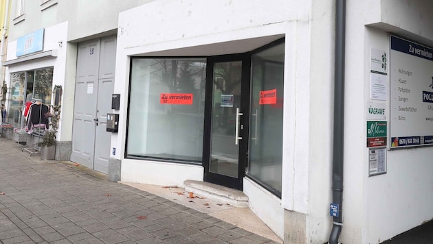 Leere Geschäftslokale wie dieses hier findet man in Mattersburg zuhauf.