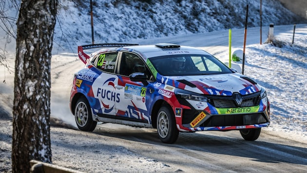 Manuel Wurm landete bei der Jännerrallye auf Rang 18.