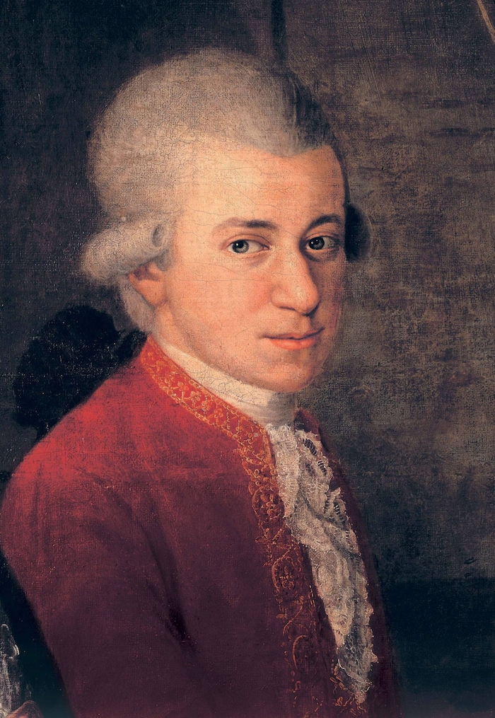 Wie sich heute belegen lässt, war Mozart dem Leben durchaus zugetan. Zum Bild: Detail aus ...