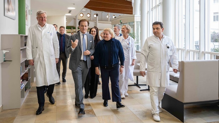 Gesundheitsministerin Korinna Schumann war am Montag bei der Eröffnung der Hospitationswoche in ...