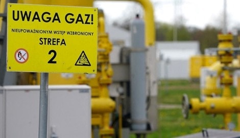 Eine Gasverteilstation in Polen