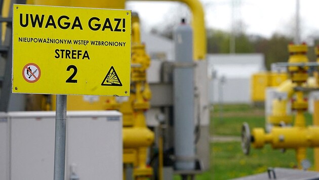 Eine Gasverteilstation in Polen