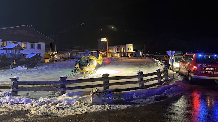 Auch ein Rettungshubschrauber war vor Ort.