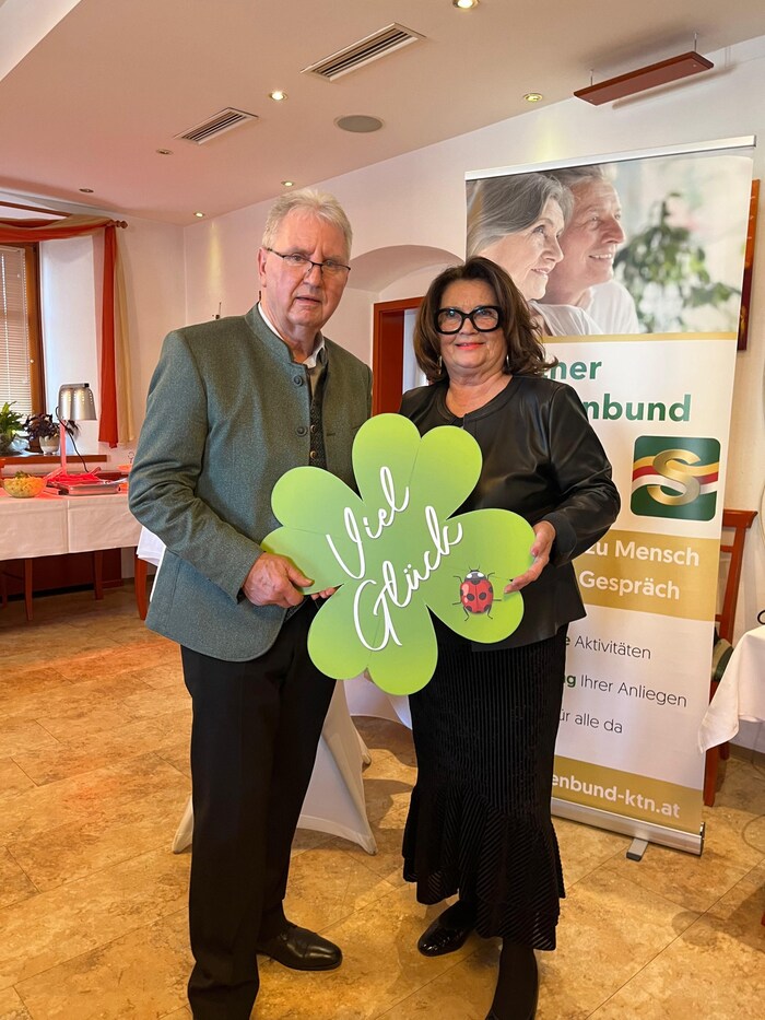 Albert Wutscher durfte bei seinem Neujahrsempfang Elisabeth Scheucher-Pichler begrüßen.