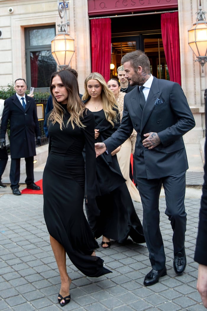 Victoria und David Beckham gemeinsam mit Tochter Harper
