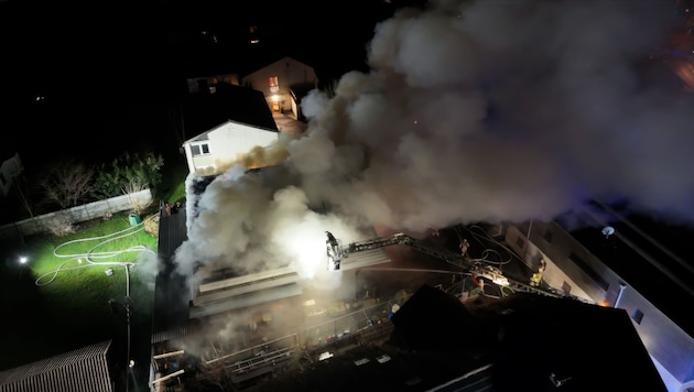 Erneut Feueralarm in einer Halle in Lustenau.