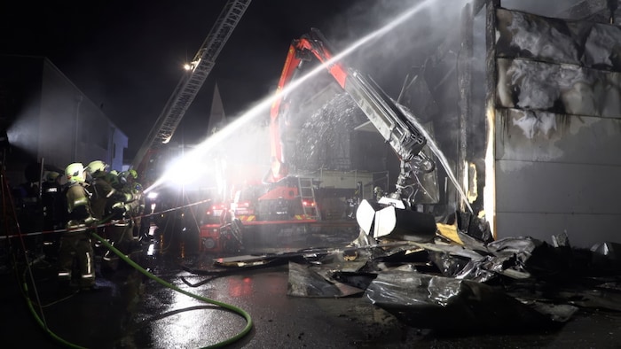 Einsatz der Feuerwehren.