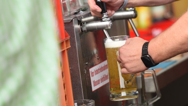 Bierglas wurde zur Waffe.