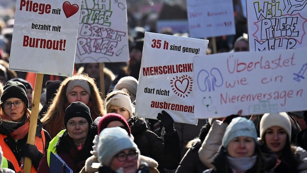 Nach Streik und Demo der nichtärztlichen Mitarbeiter am vergangenen Freitag wird nächste Woche ...