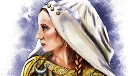 „Die Herrin von Rosegg“: Keltische Frau aus dem Buch „Keltenschatz und Römergold“; Verlag Heyn.
