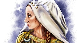 „Die Herrin von Rosegg“: Keltische Frau aus dem Buch „Keltenschatz und Römergold“; Verlag Heyn.