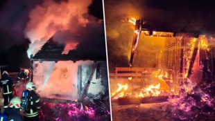 Die Jagdhütte brannte lichterloh.