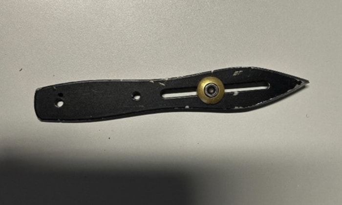 Das Wurfmesser wurde bei dem Mann sichergestellt.