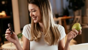 Darf ich auch einmal ein Stück Schokolade genießen?