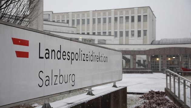 Landespolizeidirektion Salzburg an der Alpenstraße.
