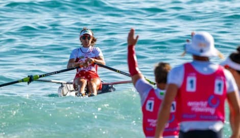 Magdalena Lobnig ist aktuell die beste Küstenruderin. 