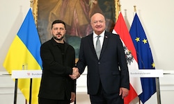 Selenskyj kam im vergangenen Mai erstmals seit Kriegsbeginn zu einem Besuch nach Österreich und ...