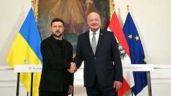Selenskyj kam im vergangenen Mai erstmals seit Kriegsbeginn zu einem Besuch nach Österreich und ...