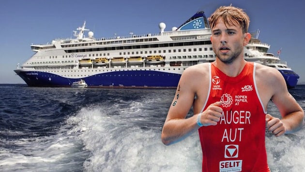 Triathlet Leon Pauger wird sich auf der Celestyal Discovery auf die Challenge Sir Bany Yas ...
