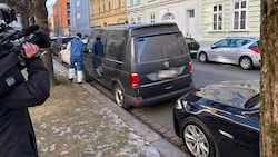 Die Spurensicherung am Tatort in Linz.