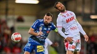 Hartberg und der GAK (Heil gegen Maderner)sind am Rasen sportliche Rivalen und dennoch haben sie ...