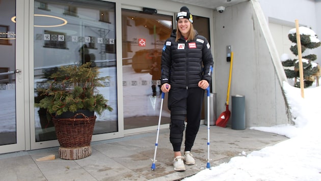 Magdalena Egger absolviert in ihrer Lecher Heimat die Akut-Reha nach ihrem Kreuzbandriss, den ...