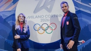 Die Snowboarder Anna Gasser und Benjamin Karl