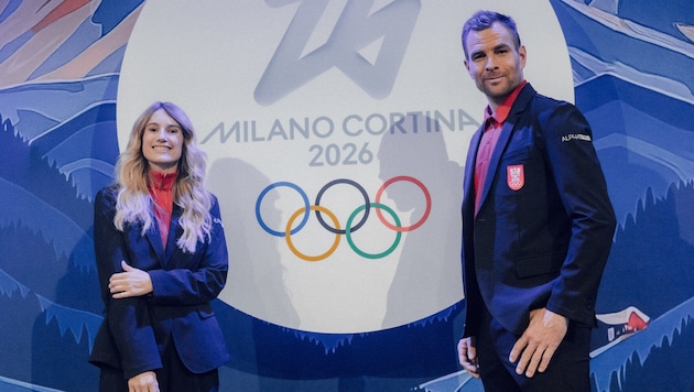 Die Snowboarder Anna Gasser und Benjamin Karl