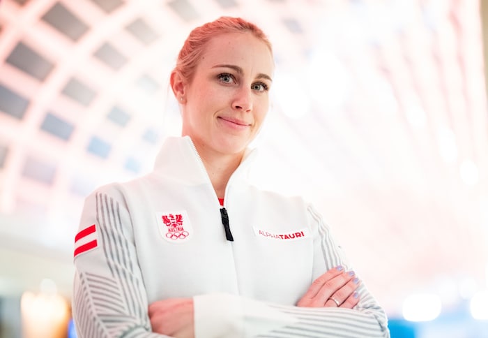 Für Sabine Payer ist‘s die dritte Olympia-Einkleidung – nun hsoll auch das sportliche Debüt ...