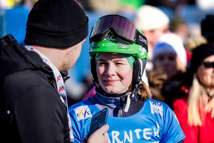 Snowboard-Teamküken Martina Ankele freut sich auf ihre ersten Spiele.