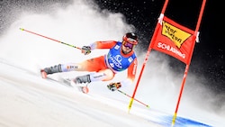 Loic Meillard zeigte im Riesentorlauf von Schladming eine starke Leistung in beiden ...