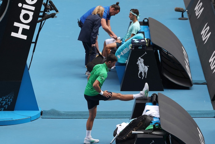 Musetti ließ sich behandeln.