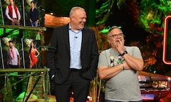 Stefan Raab und Elton machten sich in der Dschungel-Spezialausgabe der „Stefan Raab Show“ über ...