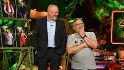 Stefan Raab und Elton machten sich in der Dschungel-Spezialausgabe der „Stefan Raab Show“ über ...