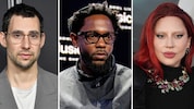 Jack Antonoff (links), Kendrick Lamar (Mitte) und Lady Gaga.