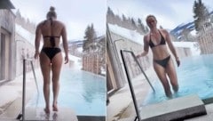 Lindsey Vonn ließ es sich im Hotel Wiesergut gut gehen.