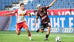 Jakob Pokorny (li.) präsentierte sich im Test gegen den FC Pinzgau gut.