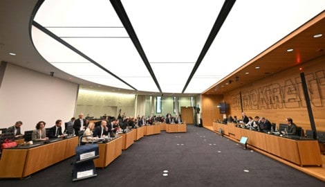 Der Untersuchungsausschuss zum Tod von Christian Pilnacek im Parlament. 