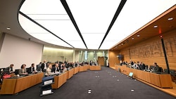 Der Untersuchungsausschuss zum Tod von Christian Pilnacek im Parlament. 