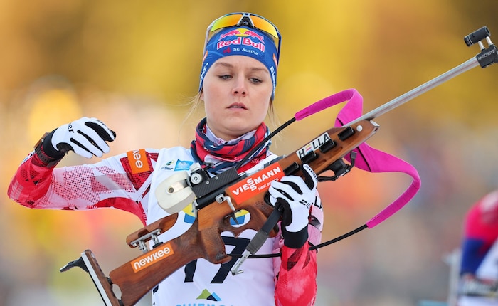 Anna Gandler beim Wettkampf.