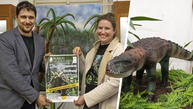 Die beiden Kustoden des Museums, Benedikt Wallner und Vanessa Staudenhirz, freuen sich, dass die ...