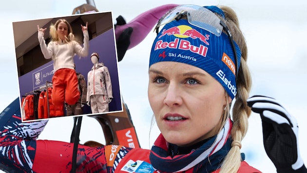 Fiebert ihrem Olympia-Debüt entgegen – Biathletin Anna Gandler.