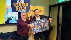 Airline-Chef Michael O‘Leary und Österreich-Manager Andreas Gruber fordern ein Ende der ...