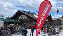Der Empfang von Uniqa und „Krone“ stieg auf der berühmten Schafalm.