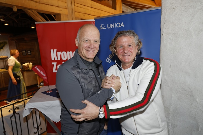 Event-Guru Herwig Strak und „Krone“-Sportchef Peter Moizi