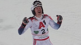 Große Emotionen bei Henrik Kristoffersen nach dem Rekordsieg in Schladming. 
