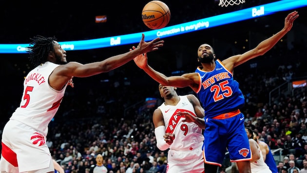 Die Knicks bezwingen die Raptors.