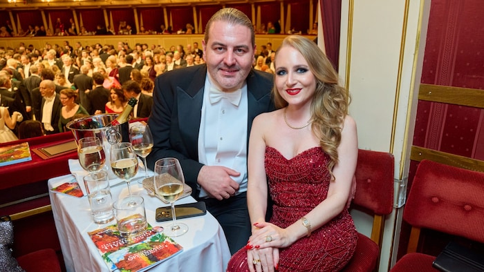 Jacqueline und Gatte Leo Lugner beim Opernball 2025